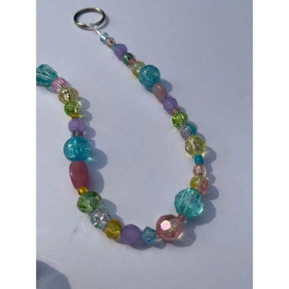 Beaded Suncatcher Pastel Multicolor Crystal Prism Hanging Patio Decor Yard Art - Picture 7 of 9